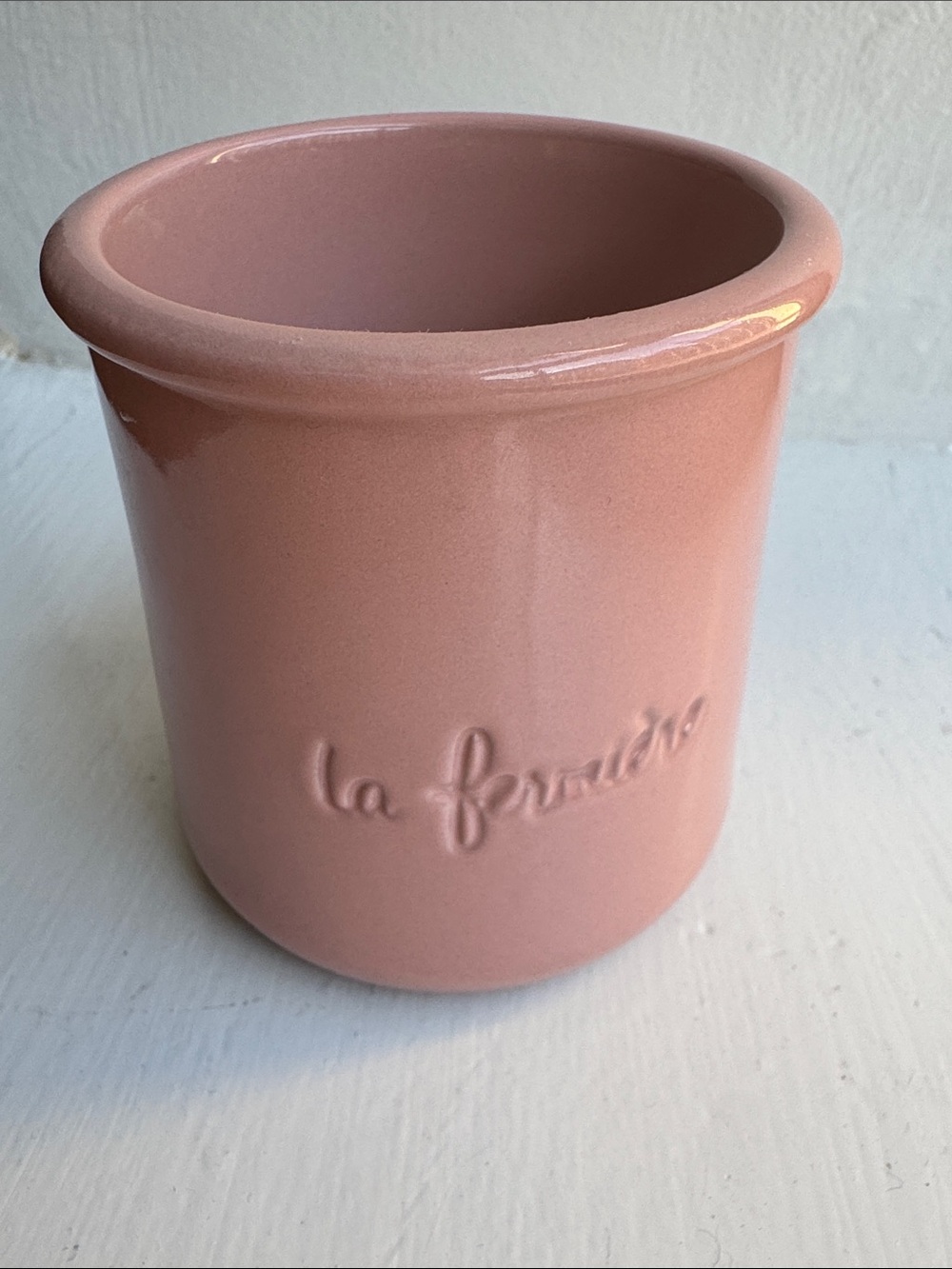 Limited Edition La Fermiere Terracotta Yogurt Pot Pink